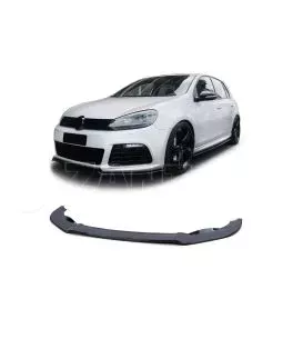 Μπροστινό Spoiler Για VW Golf VI (6) 08-12 R20 Από Abs Πλαστικό Μαύρο Γυαλιστερό 3 Τεμάχια 