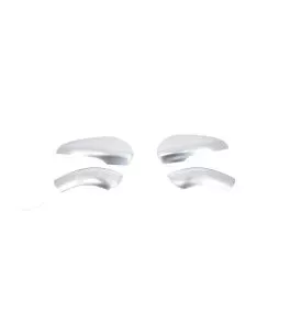 Καπάκια Καθρεφτών Για VW Golf VI (6) 08-12, Touran 10-15 Brushed Aluminium Πάνω-Κάτω Σετ 4 Τεμάχια 