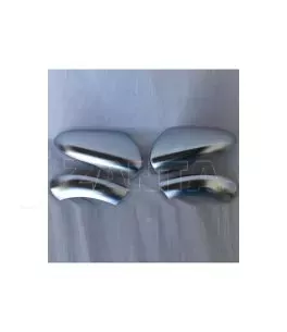 Καπάκια Καθρεφτών Για VW Golf VI (6) 08-12, Touran 10-15 Brushed Aluminium Πάνω-Κάτω Σετ 4 Τεμάχια 