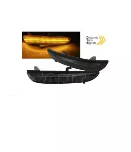 Φλας Καθρέπτη Για Citroen C3 16+ , C4 Cactus 18+ , Opel Corsa F 19+ , Peugeot 208 12-20 , 2008 13-20 Dynamic Led Canbus Μαύρο 2 
