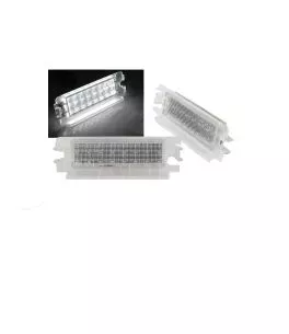 Led Φαναράκια Πινακίδας Για Dacia Logan 04+ , Sandero 08+, Renault Symbol 12+ Ζευγάρι 2 Τεμάχια 