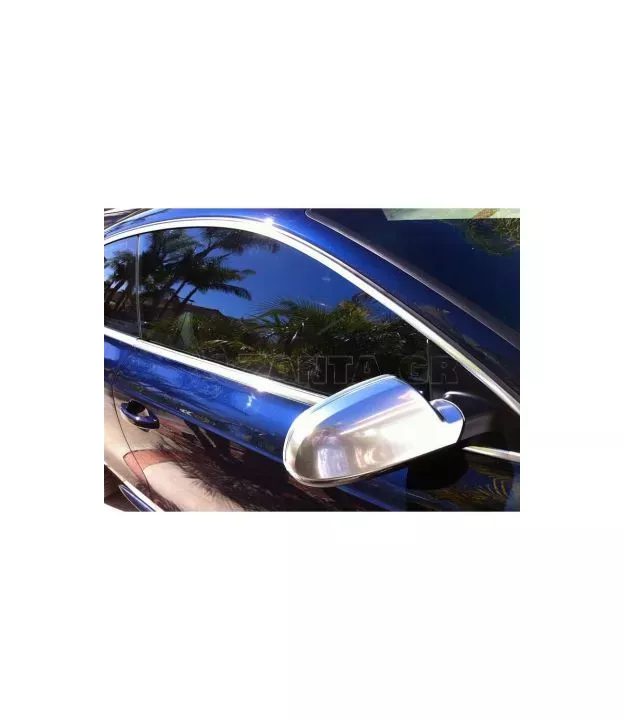 Καπάκια Καθρεφτών Για Audi A3 8P 10-13, A4 B8 11-15, A5 8T 11-15 Καβούκια Χωρίς Lane Assist Brushed Aluminium 2 Τεμάχια