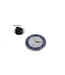 Σήμα Τάπα Καπό Mercedes-Benz Γνήσιο A2048170616 / A2128170316 57mm Μπλε C-Class, E-Class, S-Class 