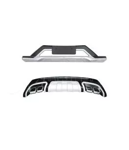 Skid Plates Προφυλακτήρων Body kit Για Εμπρός Και Πίσω Προφυλακτήρα Για Hyundai Tucson 2015-2019 2 Τεμάχια 