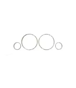 Δαχτυλίδια Καντράν Για Opel Astra G 98-04, Zafira A 98-05 Χρώμιο 