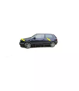 Πλαϊνά Φτερά Τροχών Για VW Golf ΙΙΙ (3) 91-98 Σετ 4 Τεμάχια 