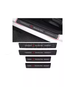Διακοσμητικά Εσωτερικά Μασπιέ Πόρτας Carbon Look Mercedes Αυτοκόλλητα 4 Τεμάχια 