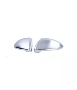 Καπάκια Καθρεφτών Για VW Golf VII (7) 12-20 / Touran 15+ Brushed Aluminium 2 Τεμάχια 