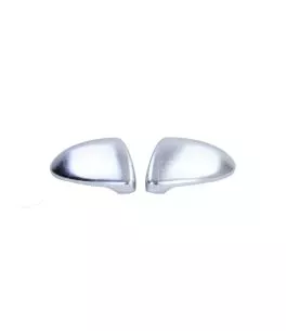 Καπάκια Καθρεφτών Για VW Golf VII (7) 12-20 / Touran 15+ Brushed Aluminium 2 Τεμάχια 