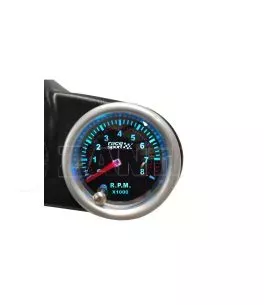 Στροφόμετρο R.P.M. Racesport Mirror Look Φιμέ 52mm Με 7 Χρώματα 