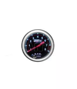 Στροφόμετρο R.P.M. Racesport Mirror Look Φιμέ 52mm Με 7 Χρώματα 