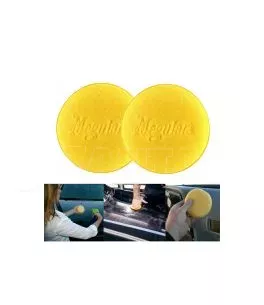 Σφουγγάρια Γυαλίσματος Meguairs Soft Top Applicator Pad Κίτρινο 10cm MG03070 2 Τεμάχια 