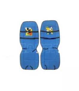 Πλατοκαθίσματα Διπλής Όψης Καραβόπανο Disney Mickey Mouse / Donald Duck Μπλε / Γκρι 2 Τεμάχια 