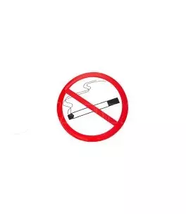 Αυτοκόλλητο Σήμα Αυτοκινήτου ΄΄No Smoking΄΄ 9cm Με Επικάλυψη Σμάλτου 1 Τεμάχιο 