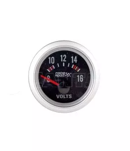 Βολτόμετρο Race Sport Μαύρο 52mm 12 Volt BLCK484 