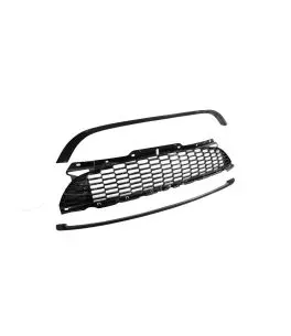 Μάσκα Για Mini Cooper 06-14 R56 / R57 / R55 S/JCW Κυψελωτή Γυαλιστερή Μαύρη 3 Τεμάχια 