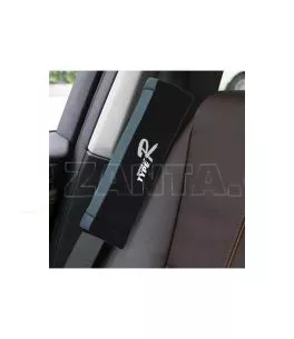 Μαξιλαράκια Ζώνης Ασφαλείας Type-R Μαύρο / Γκρι Ζευγάρι 2 Τεμάχια 