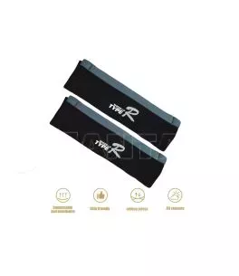 Μαξιλαράκια Ζώνης Ασφαλείας Type-R Μαύρο / Γκρι Ζευγάρι 2 Τεμάχια 