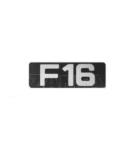 Αυτοκόλλητο Σήμα ''F16'' 20.5cm x 7.5cm Με Επικάλυψη Σμάλτου 1 Τεμάχιο 
