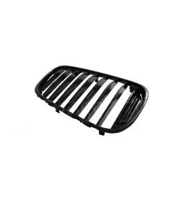 Καρδιές Μάσκας Για Bmw 7 G11 / G12 14-19 Μαύρο Γυαλιστερό 2 Τεμάχια 