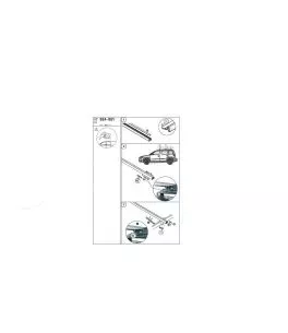 Μπάρες Οροφής Αλουμινίου CRUZ Oplus 924-051 R-118cm Railing System Για Skoda Yeti 09-14 Ασημί 2 Τεμάχια 