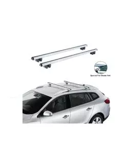 Μπάρες Οροφής Αλουμινίου CRUZ Oplus 924-051 R-118cm Railing System Για Skoda Yeti 09-14 Ασημί 2 Τεμάχια 