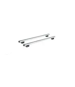Μπάρες Οροφής Αλουμινίου CRUZ Oplus 924-036 R-128cm Railing System Ασημί 2 Τεμάχια 