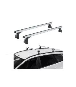 Μπάρες Οροφής Αλουμινίου CRUZ 924-026 Optima Alu S-128cm Ασημί 2 Τεμάχια 