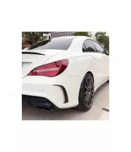 Πλαινά Πτερύγια Πισινού Προφυλακτήρα Για Mercedes-Benz CLA W117 13-17  Coupe Με Amg Προφυλακτήρα Γυαλιστερό Μαύρο 2 Τεμάχια 