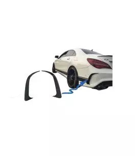 Πλαινά Πτερύγια Πισινού Προφυλακτήρα Για Mercedes-Benz CLA W117 13-17  Coupe Με Amg Προφυλακτήρα Γυαλιστερό Μαύρο 2 Τεμάχια 