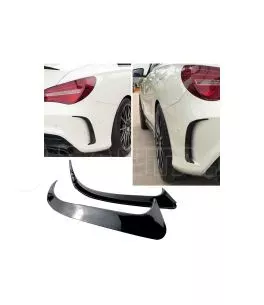 Πλαινά Πτερύγια Πισινού Προφυλακτήρα Για Mercedes-Benz CLA W117 13-17  Coupe Με Amg Προφυλακτήρα Γυαλιστερό Μαύρο 2 Τεμάχια 