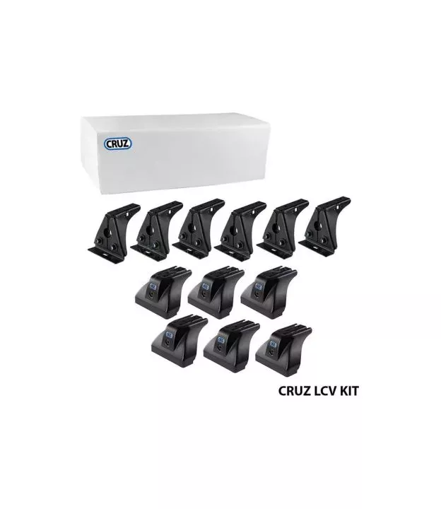 Πόδια / Άκρα Για Μπάρες & Σχάρες Οροφής CRUZ LCV 934-409 Για Dacia Dokker 13+ / Renault Express 21+ Σετ 6 Τεμάχια