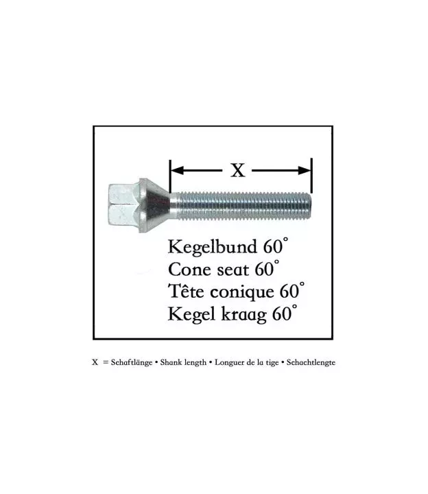 Μπουλόνια M12x1.5 30mm 10 Τεμάχια 770000