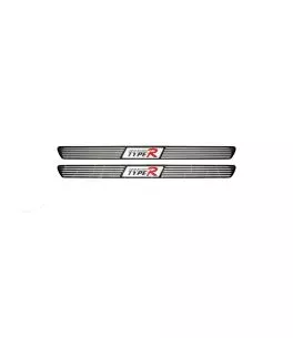 Διακοσμητικά Εσωτερικά Μασπιέ Πόρτας Universal 58cm Type-R Μαύρο / Χρώμιο 2 Τεμάχια 