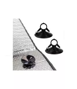 Ηλιοπροστασία Παρμπρίζ Αλουμινίου Μπλε Matte Large MATTBLU 145 x70 cm 1 Τεμάχιο 