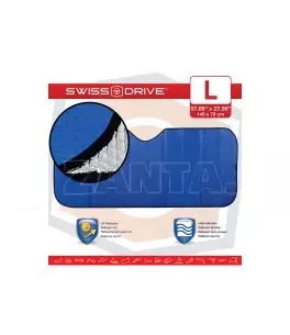 Ηλιοπροστασία Παρμπρίζ Αλουμινίου Μπλε Matte Large MATTBLU 145 x70 cm 1 Τεμάχιο 