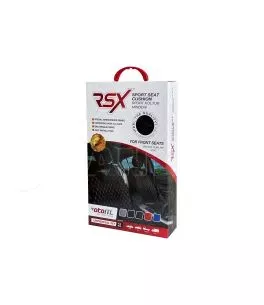 Ημικαλύμματα Μπροστινών Καθισμάτων Otom RSX Sport Ύφασμα Κεντητό Καπιτονέ Γκρι Με Μαύρη Ραφή RSXL-103 2 Τεμάχια 