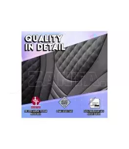 Καλύμματα Αυτοκινήτου Otom Infinity Design Universal Sued / Δερματίνη Καπιτονέ / Rachel Σετ Εμπρός / Πίσω 11 Τεμαχίων Μαύρο INF- 