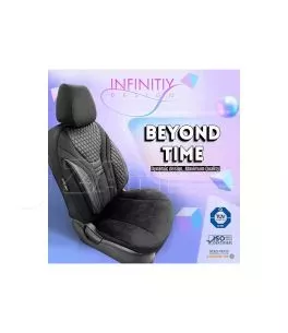Καλύμματα Αυτοκινήτου Otom Infinity Design Universal Sued / Δερματίνη Καπιτονέ / Rachel Σετ Εμπρός / Πίσω 11 Τεμαχίων Μαύρο INF- 