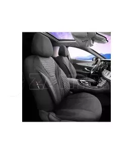 Καλύμματα Αυτοκινήτου Otom Infinity Design Universal Sued / Δερματίνη Καπιτονέ / Rachel Σετ Εμπρός / Πίσω 11 Τεμαχίων Μαύρο Με Ά 