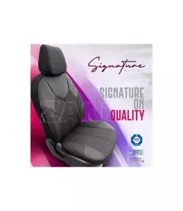 Καλύμματα Αυτοκινήτου Otom Signature Design Universal Δερματίνη / Rachel Σετ Εμπρός / Πίσω 11 Τεμαχίων Μαύρο Με Άσπρη Ραφή SGT-2 