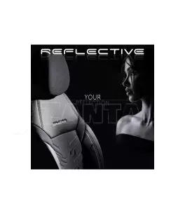 Καλύμματα Αυτοκινήτου Otom Reflective Design Universal Jacquard / Rachel / Δερματίνη Σετ Εμπρός / Πίσω 11 Τεμαχίων Μαύρο - Σκούρ 