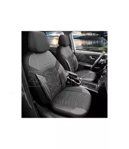 Καλύμματα Αυτοκινήτου Otom Reflective Design Universal Jacquard / Rachel / Δερματίνη Σετ Εμπρός / Πίσω 11 Τεμαχίων Μαύρο Με Άσπρ 