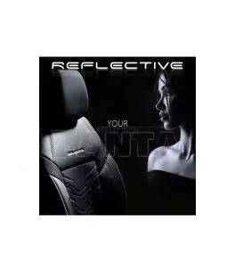 Καλύμματα Αυτοκινήτου Otom Reflective Design Universal Jacquard / Rachel / Δερματίνη Σετ Εμπρός / Πίσω 11 Τεμαχίων Μαύρο Με Μπλε 