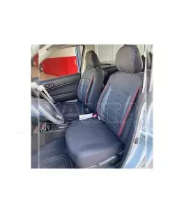 Καλύμματα Αυτοκινήτου Otom Sport Plus Design Universal Βαμβακερό Ύφασμα / Rachel / Δερματίνη Σετ Εμπρός / Πίσω 11 Τεμαχίων Μαύρο 