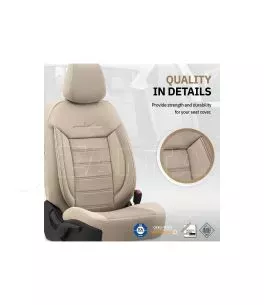 Καλύμματα Αυτοκινήτου Otom Comfortline Design Universal Sued / Rachel / Δερματίνη Σετ Εμπρός / Πίσω 11 Τεμαχίων Μπεζ CMF-210 