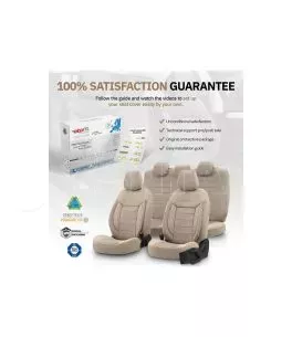 Καλύμματα Αυτοκινήτου Otom Comfortline Design Universal Sued / Rachel / Δερματίνη Σετ Εμπρός / Πίσω 11 Τεμαχίων Μπεζ CMF-210 