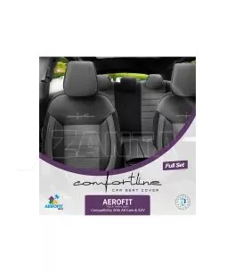 Καλύμματα Αυτοκινήτου Otom Comfortline Design Universal Sued / Rachel / Δερματίνη Σετ Εμπρός / Πίσω 11 Τεμαχίων Μαύρο - Γκρι CMF 