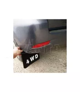 Λασπωτήρες 4X4 "4WD" Universal  26x44cm 20302 2 Τεμάχια 