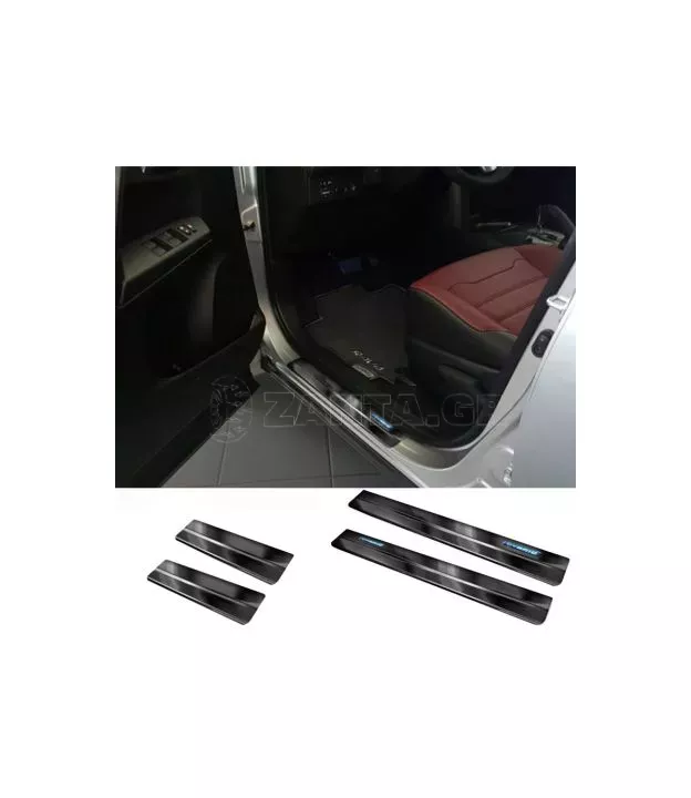 Διακοσμητικά Εσωτερικά Μασπιέ Πόρτας Για Toyota Rav4 16-18 / Toyota C-ΗR 2016+ Ηybrid Μαύρα Αυτοκόλλητα 4 Τεμάχια 2/23008
